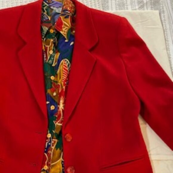 David Benjamin Wool Blazer Size 12 (fits largish - see measurements) fully lined - Picture 1 of 11